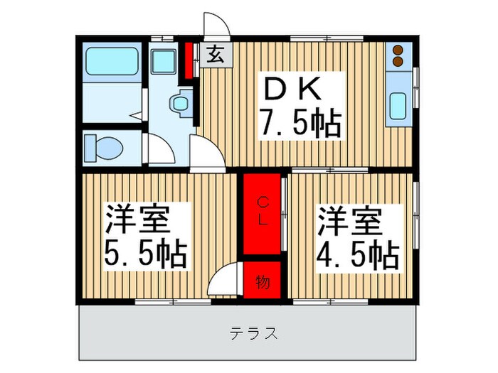 物件間取画像