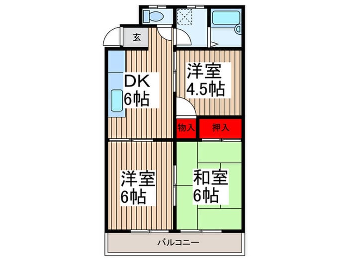 サンモールOZの物件間取画像