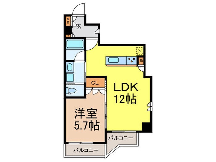 大森ウエストの物件間取画像