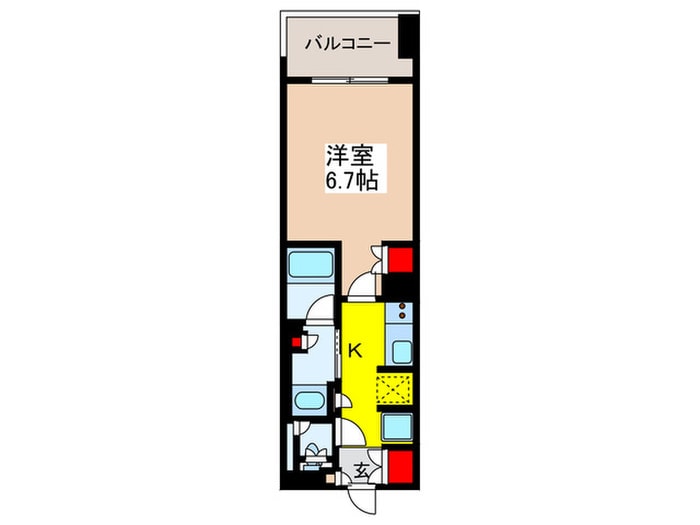 ﾐﾘｱﾚｼﾞﾃﾞﾝｽ日本橋人形町の物件間取画像