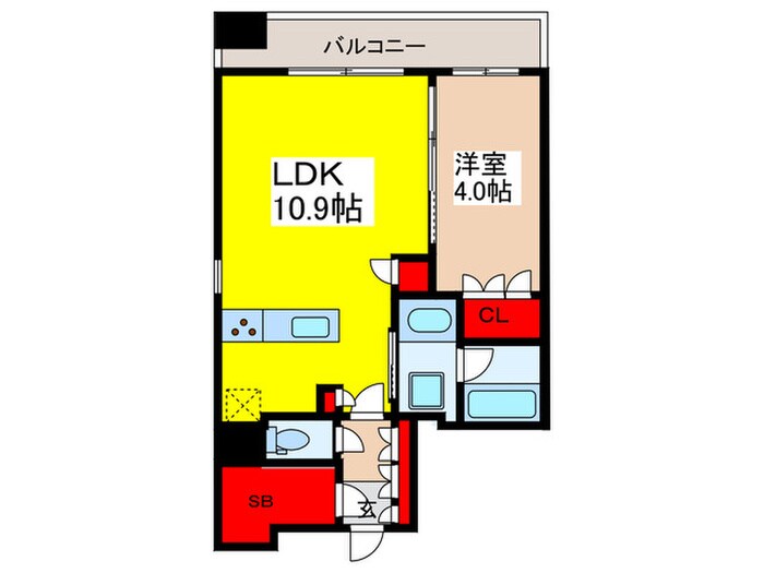 ﾐﾘｱﾚｼﾞﾃﾞﾝｽ日本橋人形町の物件間取画像