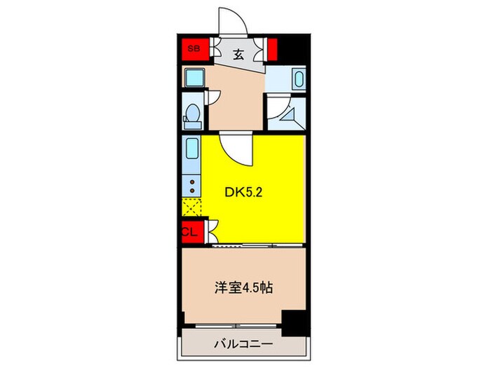 プラウドフラット日本橋大伝馬町の物件間取画像