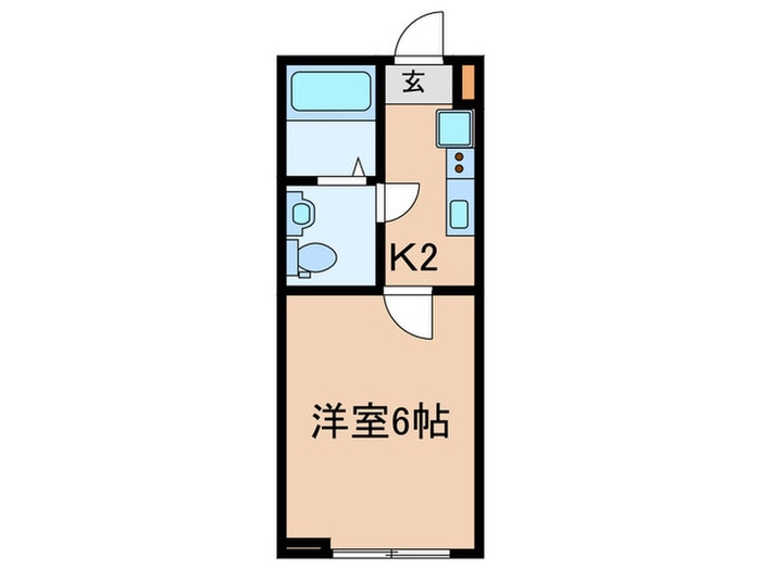 アザーレ・ソラ中河原の物件間取画像