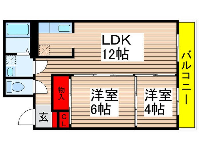 メゾンゆりの物件間取画像