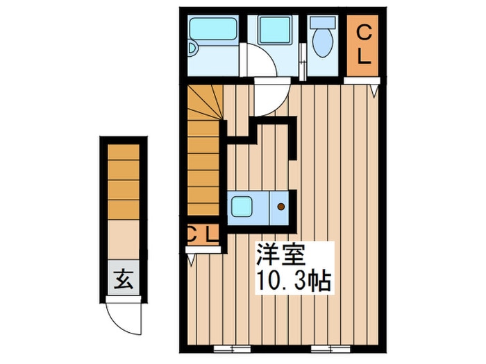 サクセスバード桜木町の物件間取画像