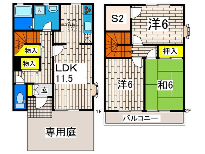 テラス津久井浜の物件間取画像