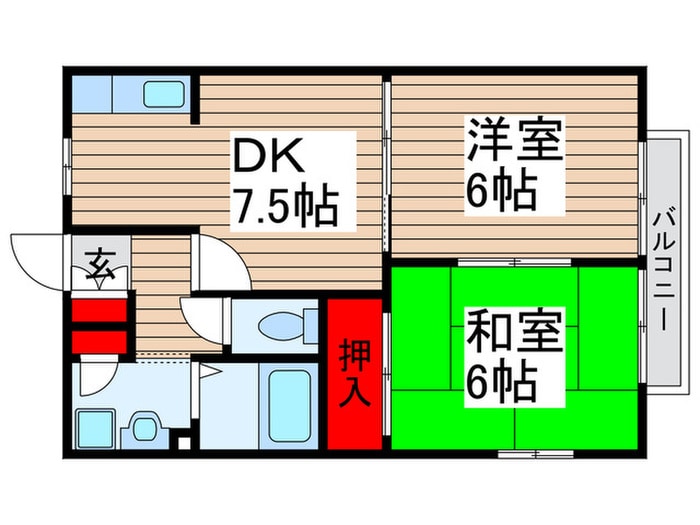 ラージヒル２の物件間取画像