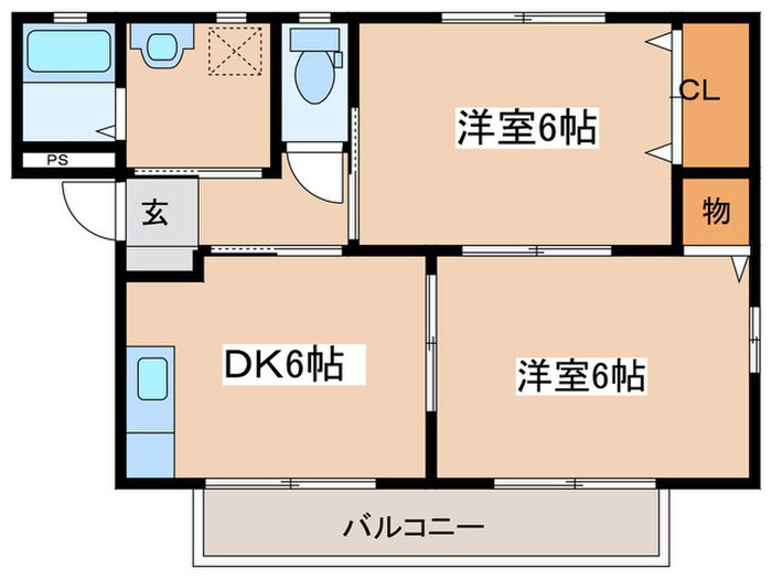 ウノハイツの物件間取画像