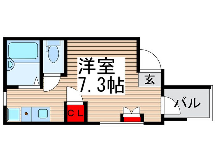 MELDIA梅田Aの物件間取画像