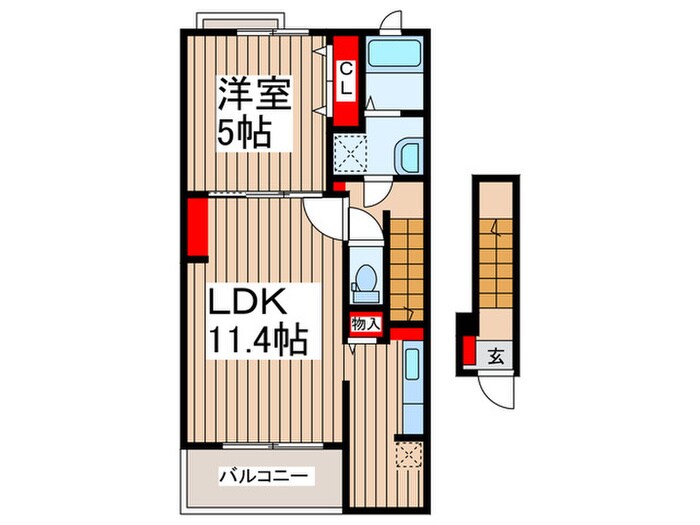 カルム・Ｋの物件間取画像