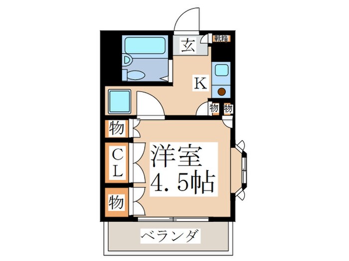 シャンブルＫの物件間取画像