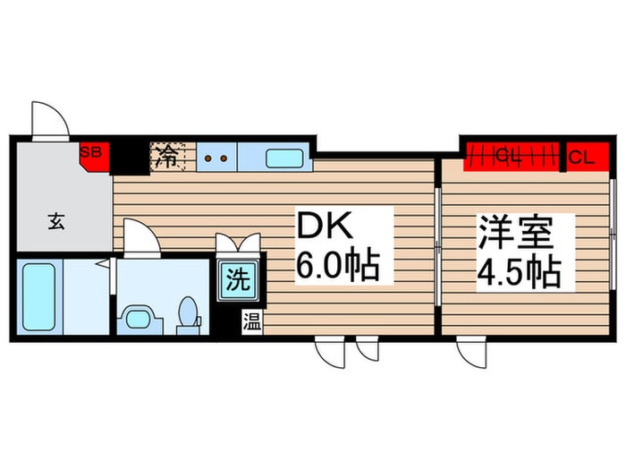 CASA GRAZIE　門前仲町の物件間取画像