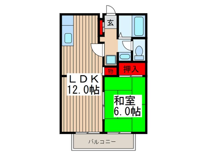 ビーライン差間Ａの物件間取画像