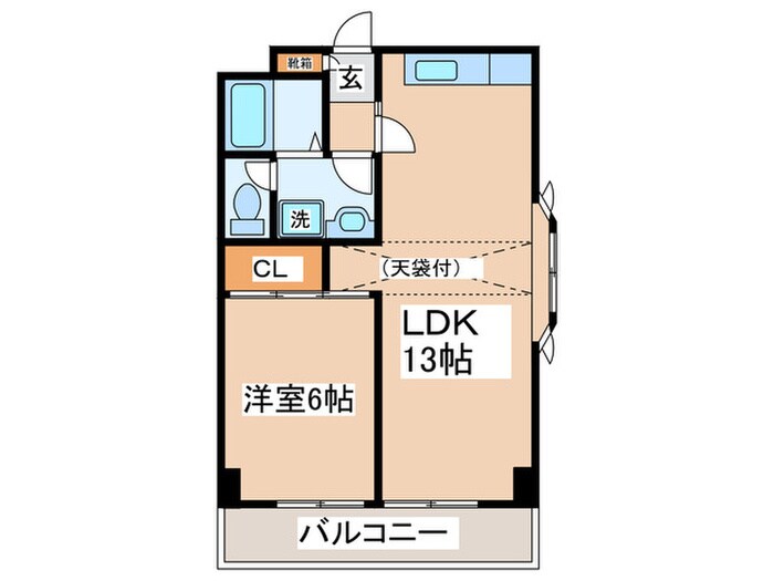 コージィーコートの物件間取画像