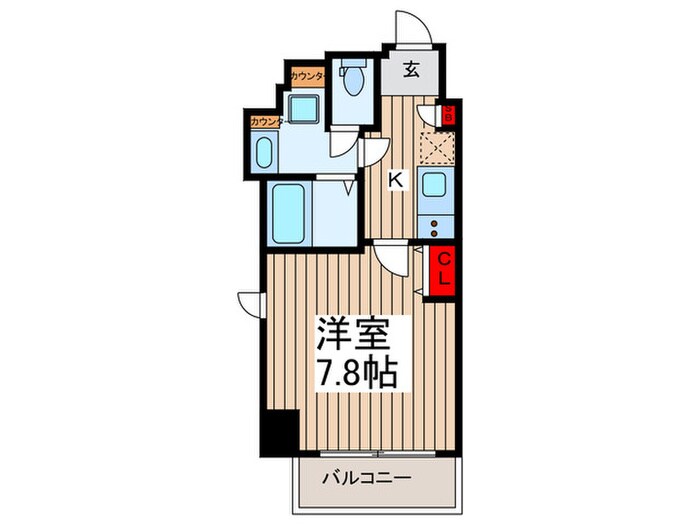 ﾃﾞｨｱﾚｲｼｬｽ押上桜橋(502)の物件間取画像