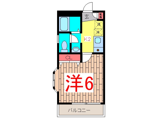 スカイコ－トタカクラの物件間取画像