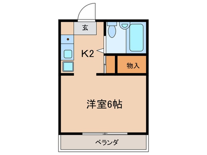 武蔵台ハイムBの物件間取画像