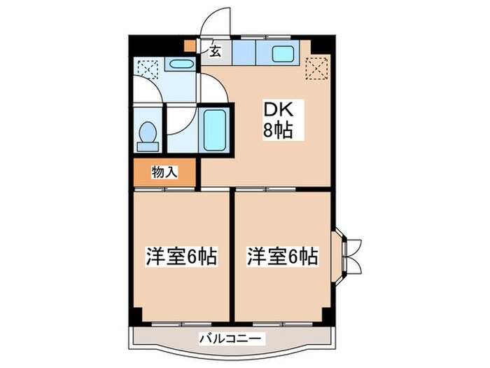 サンモール１番館の物件間取画像