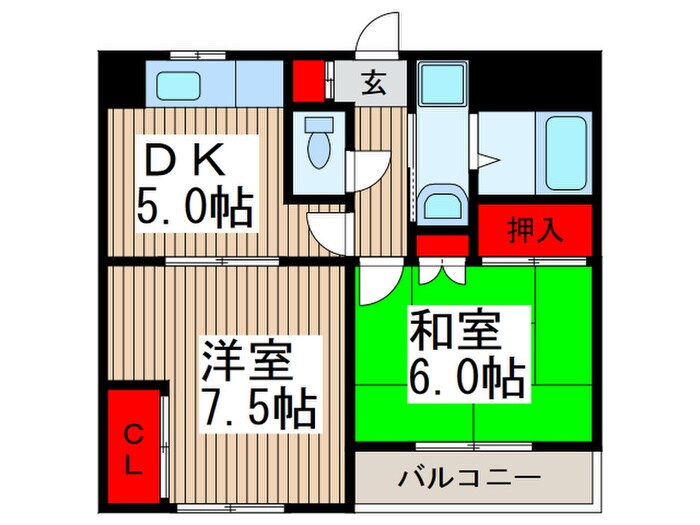 メゾントリムの物件間取画像