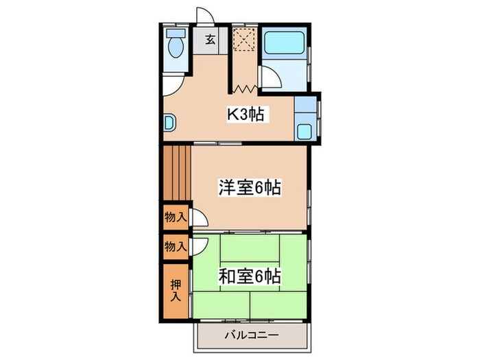 第３石川荘の物件間取画像