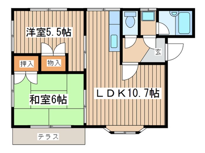 へいせいハイツの物件間取画像