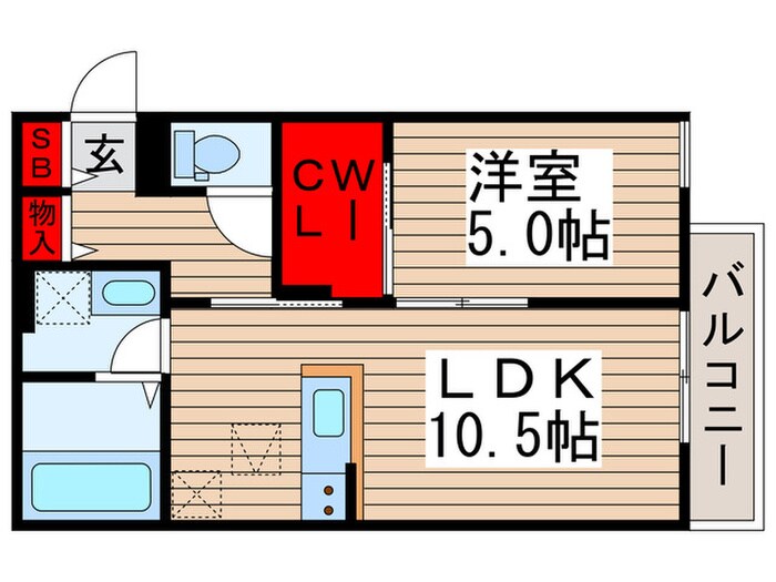 クレストⅤの物件間取画像