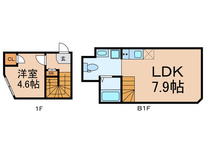 Casadoro代々木の物件間取画像