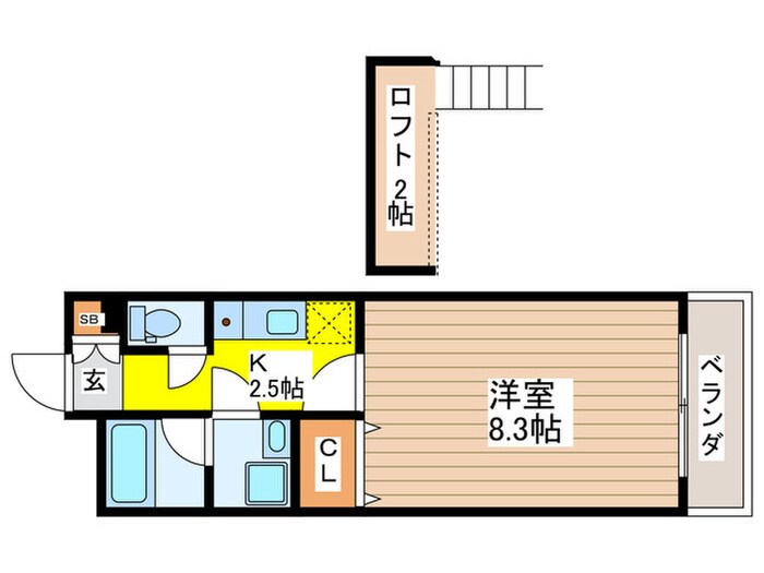 ハイツけやき七番館の物件間取画像
