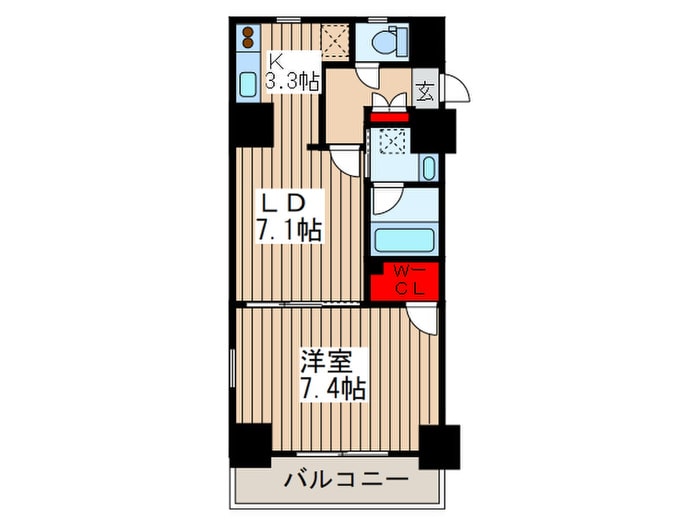 KDX岩本町レジデンスの物件間取画像