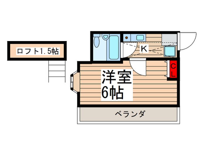 ﾛｰｽﾞｱﾊﾟｰﾄﾒﾝﾄ泉10番館の物件間取画像