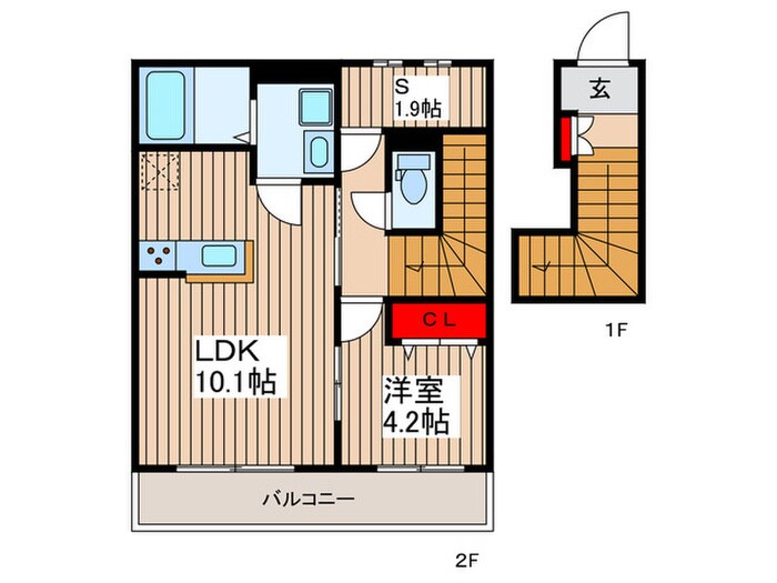 アムール鈴谷の物件間取画像