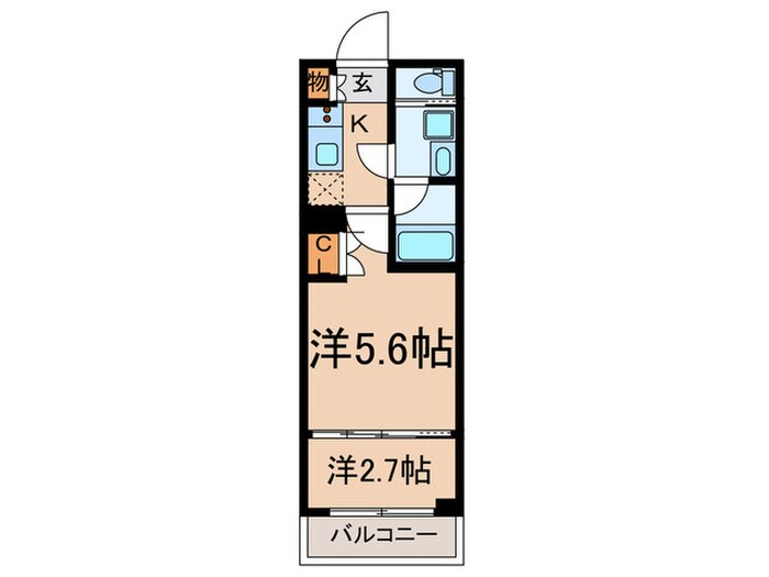 ブライズ二子新地の物件間取画像