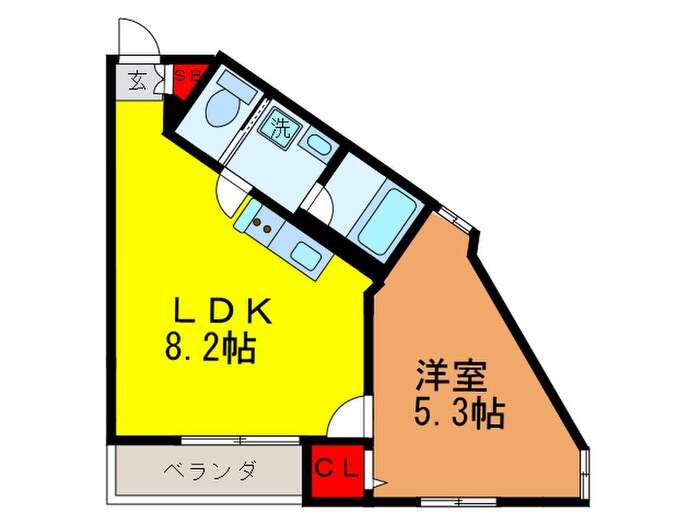 コーポエミーの物件間取画像