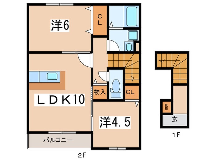 クレール湘南台ⅢＡの物件間取画像