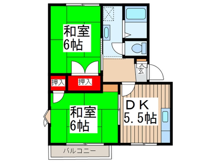 フレグランス250　Ａ棟の物件間取画像