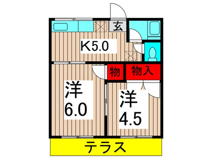 小島コ－ポの物件間取画像