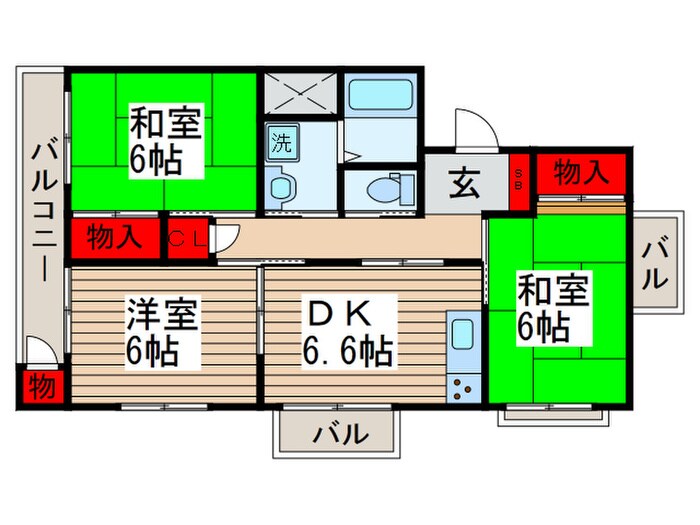 エルスタンザ新松戸の物件間取画像