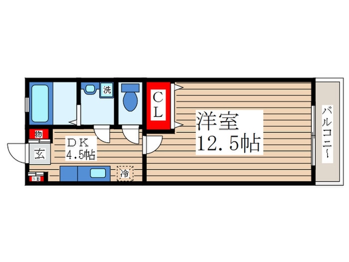 市川ハイムの物件間取画像