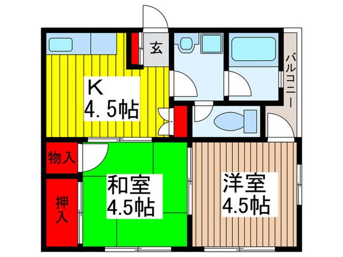 トリエ－ルもとまちの物件間取画像