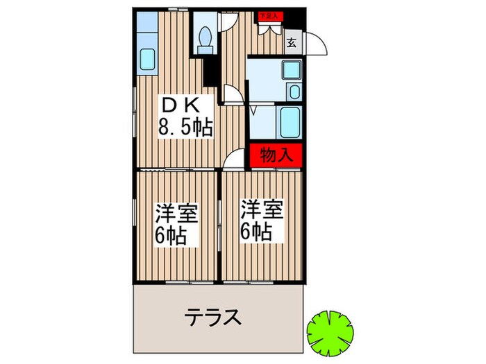 クレスト市川の物件間取画像