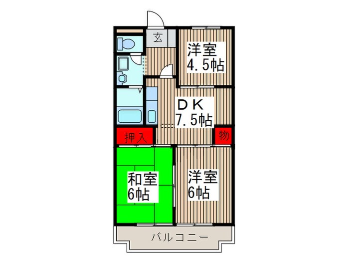 ジュネス浅間台の物件間取画像