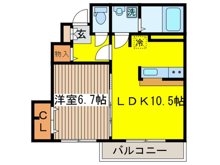 クラージュの物件間取画像