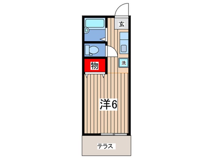 ローズコートの物件間取画像