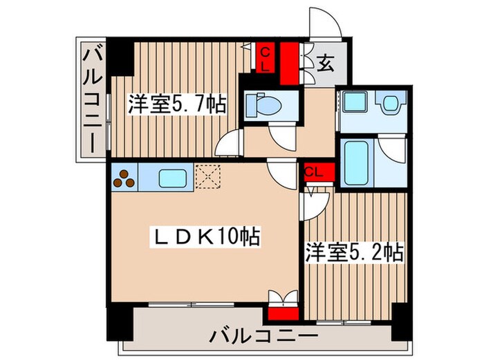 センテニアル王子神谷の物件間取画像