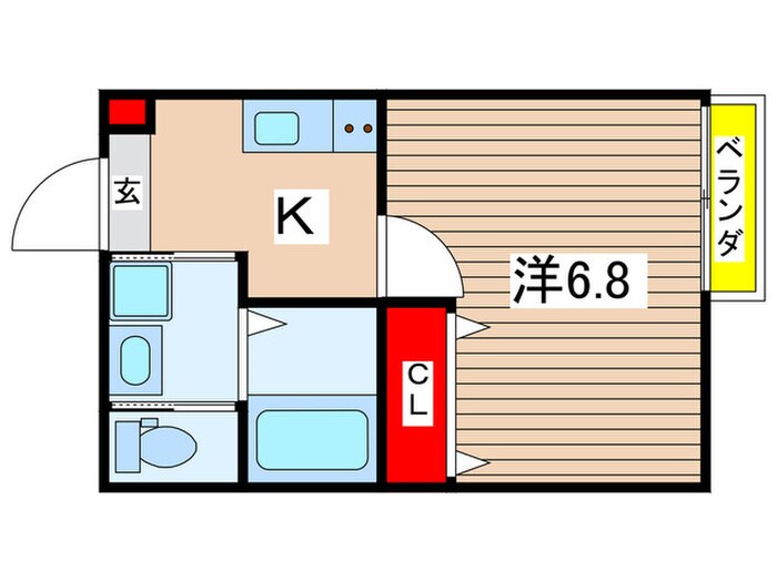 レジデンス市原の物件間取画像