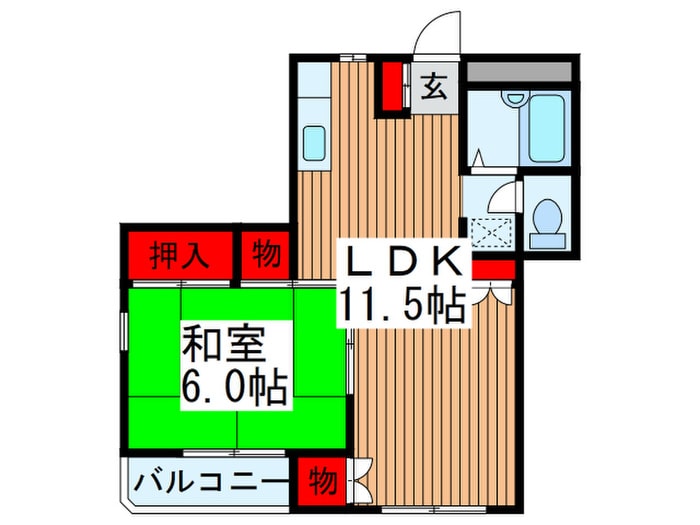 メゾンラフィ－ネの物件間取画像