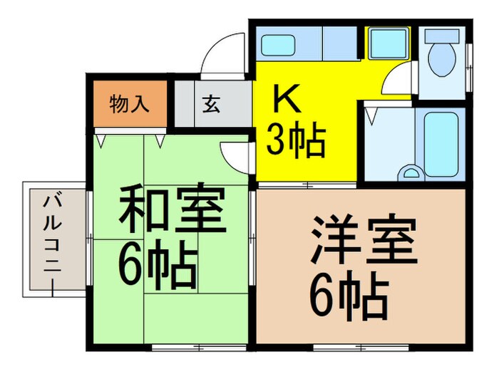 泉ハイツの物件間取画像