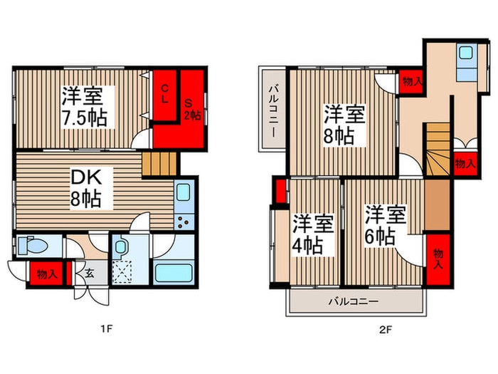 仮）桜町三丁目戸建貸家の物件間取画像