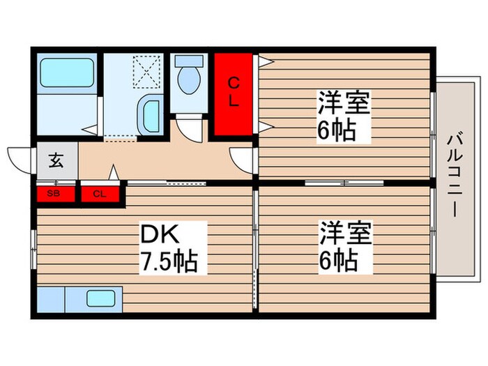 ディアス新松戸の物件間取画像