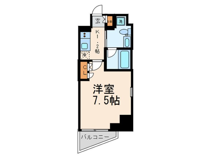 プラウドフラット浅草橋Ⅱの物件間取画像